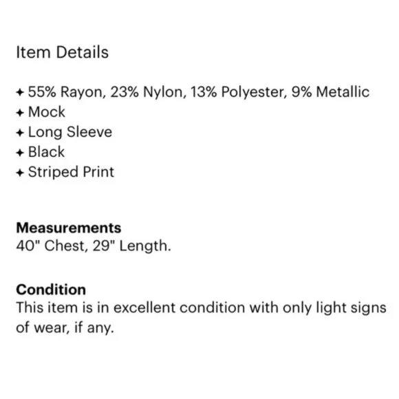 🔜 
 Keyhole Striped Turtleneck Sweater XL - Picture 4 of 5